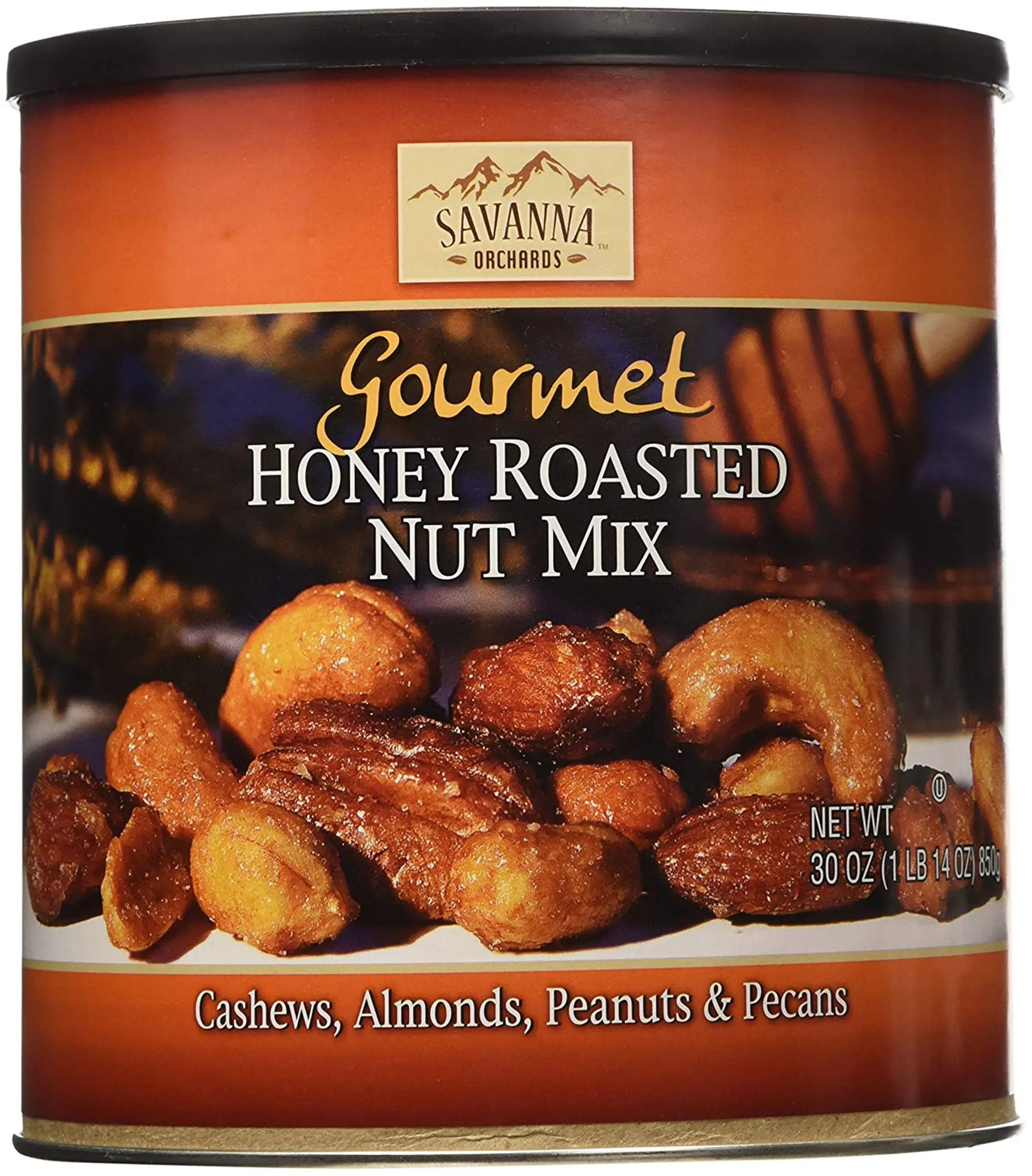 2 Packs Savanna Orchards Gourmet Honey Roasted Nut Mix, 30 oz.