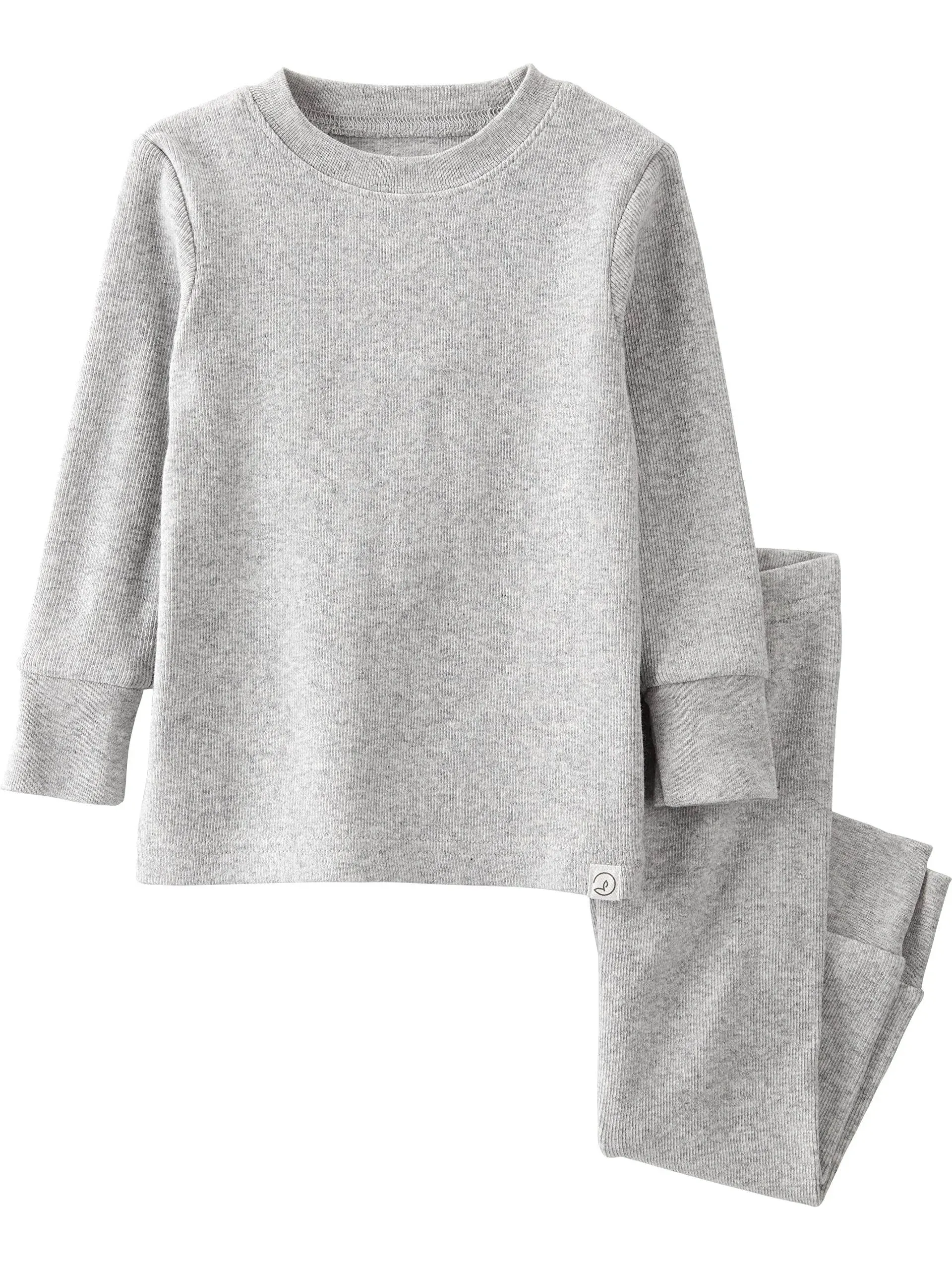 Little Planet Toddler Organic Cotton 2-Piece Pajamas Set Toddler Size 5T Grey