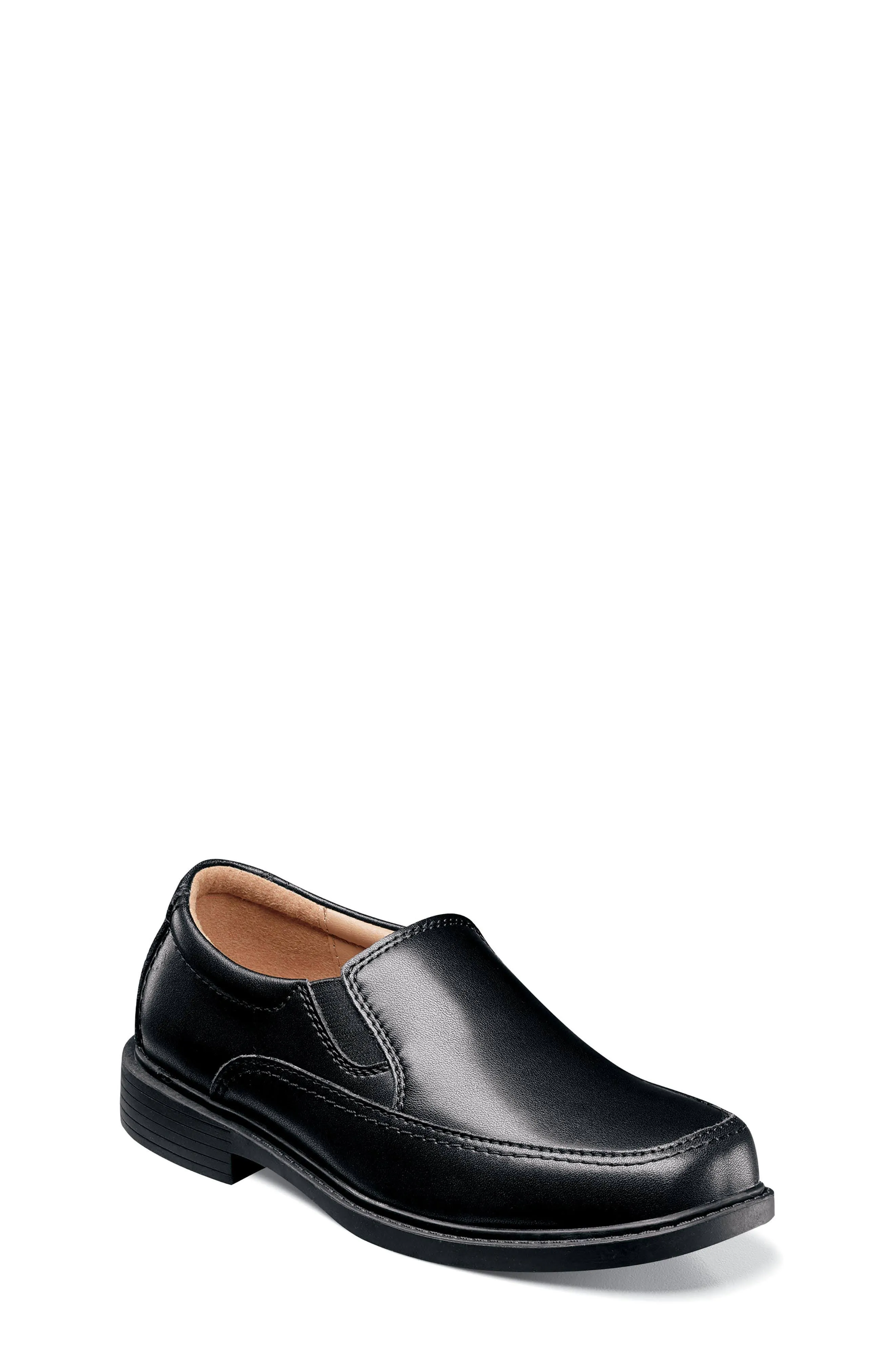 Florsheim Bogan Jr II - Boys 12 Toddler Black Slip On W - ShoeMall