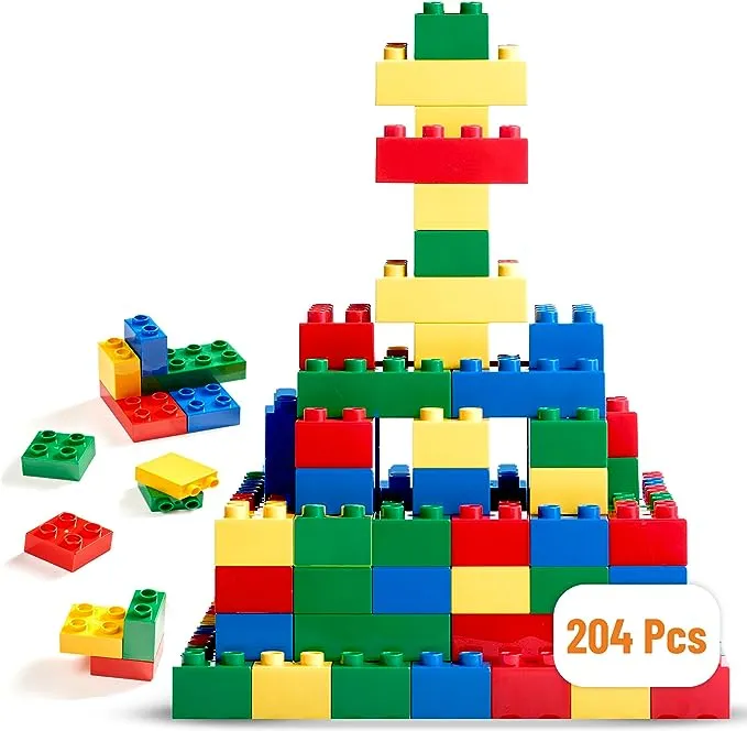 Strictly Briks Toy Large Building Blocks for Kids and Toddlers, Big Bricks Set for Ages 3 and Up, 100% Compatible with All Major Brands,10 Multi Colors, 84 Pieces