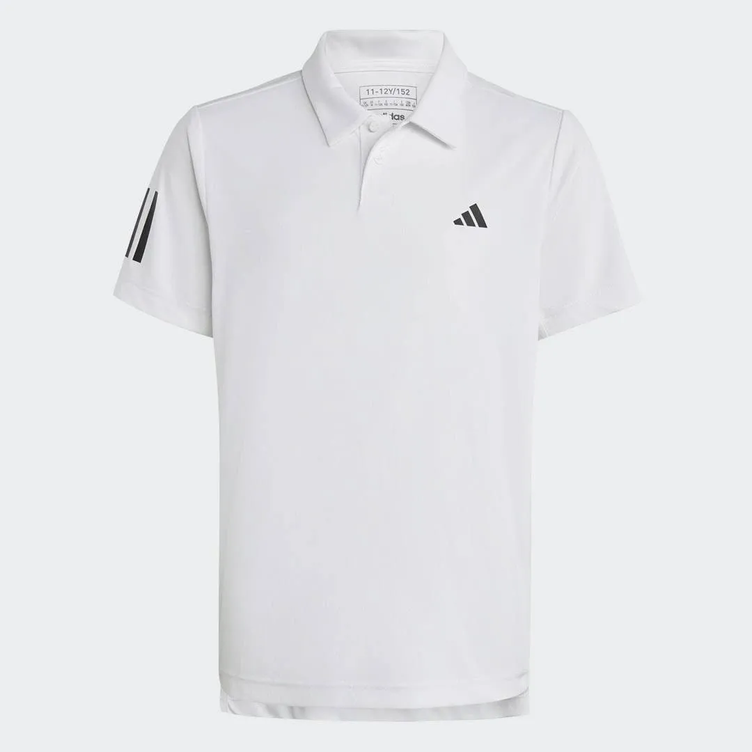 adidas Boys 3 Stripe Club Polo