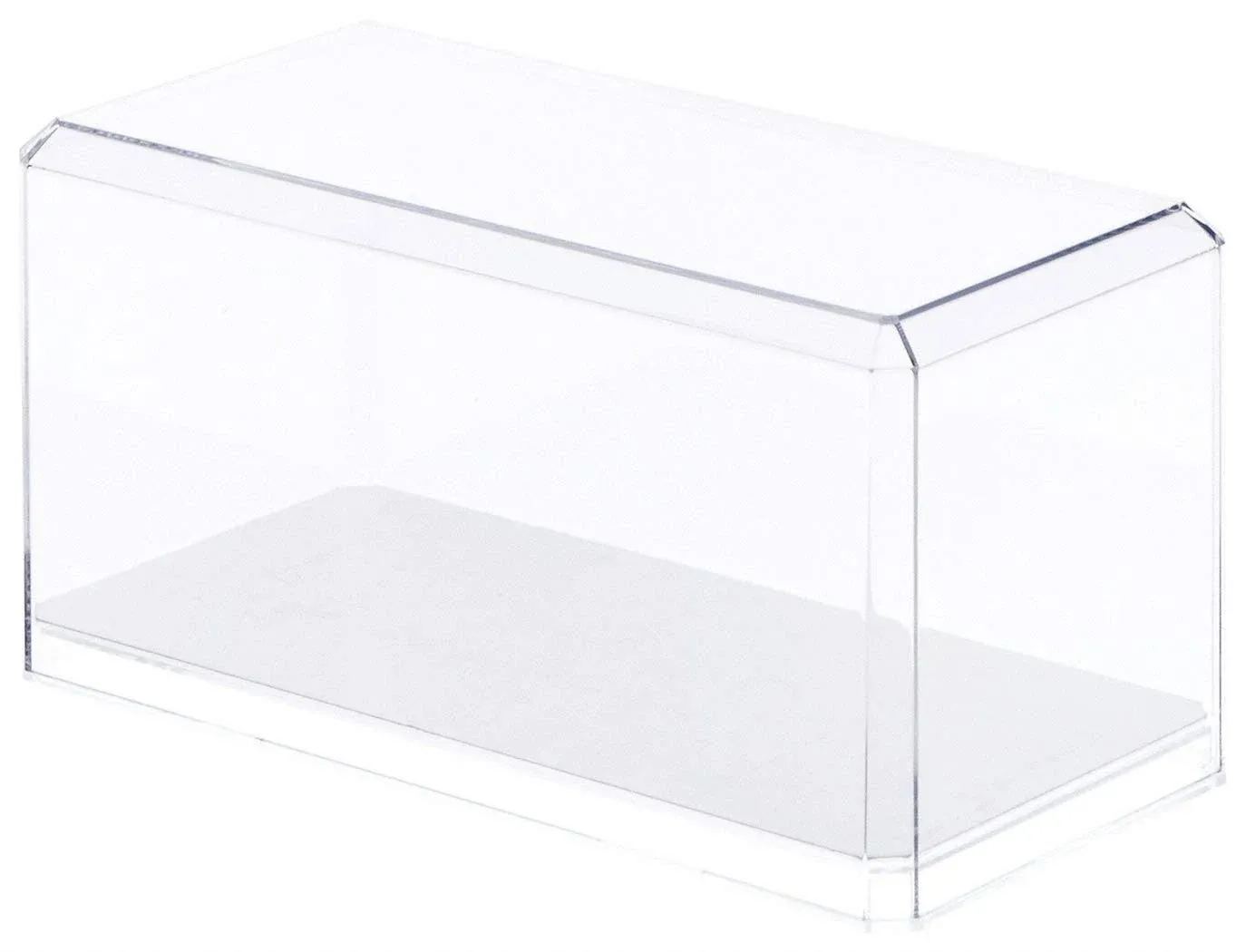 Pioneer Plastics 094CD Clear Plastic Display Case for 1:24 Scale Cars (Mirrored), 9" W x 4.125" D x 4.375" H (Mailer Box)