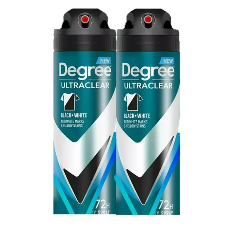 Degree Men Antiperspirant Deodorant Dry Spray Black+White 72-Hour Sweat & Odor Protection Antiperspirant for Men with MotionSense Technology 3.8 oz