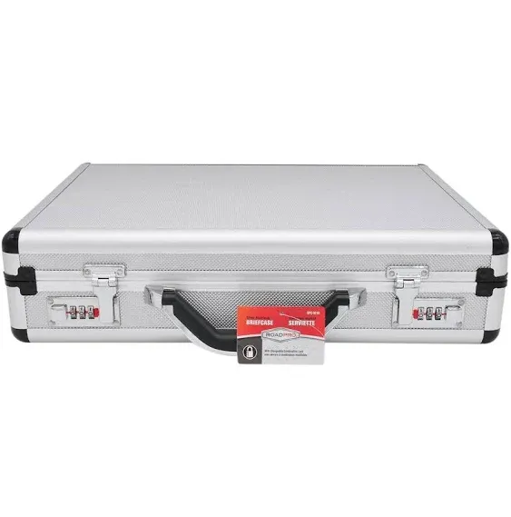 RoadPro SPC-931R Aluminum Briefcase, Silver