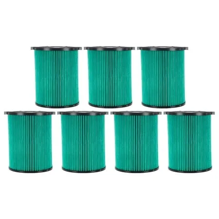 7 Pack Cartridge Filter Replacement Part # 97457 Compatible with RIDGID VF6000 5-20 Gallon Wet & Dry Vacuums Washable & Reusable