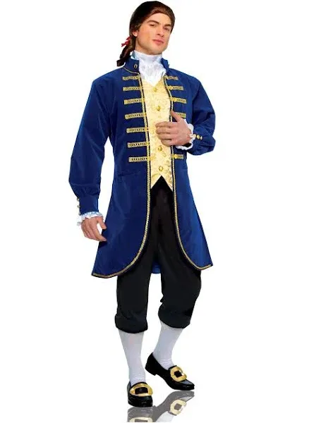 Aristocrat Costume for Men | Adult Historical Costumes | Adult | Mens | Blue/Orange | XXS | Costume Culture by Franco LLC