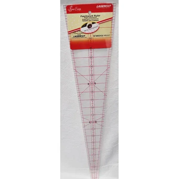 Sew Easy 22 1/2 x 4 7/8 10 Degree Patchwork Wedge Ruler NL4185