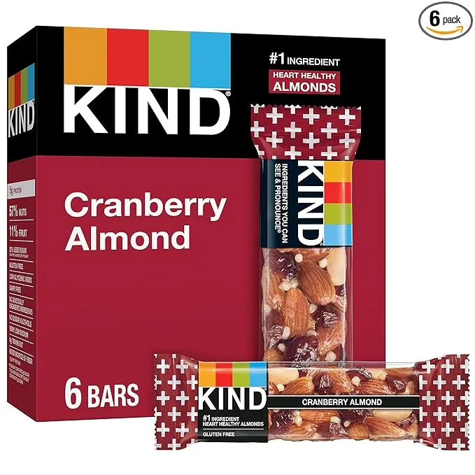 Kind 6 Count Cranberry Almond Bars