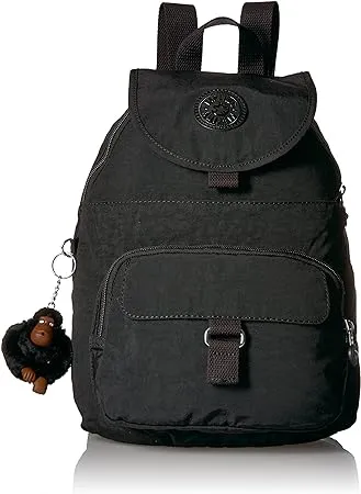 Kipling Women's Queenie Backpack, Adjustable Backpack Straps, Monkey Keychain, Key Clasp, Top Carry Handle