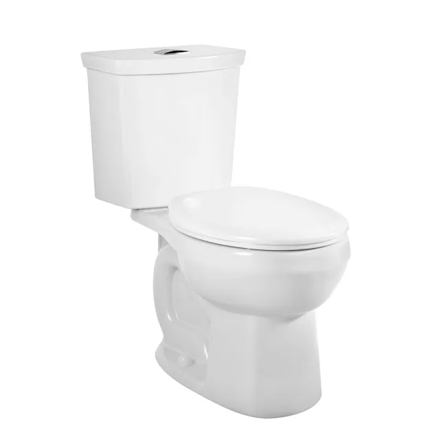 American Standard H2Option White Dual Flush Round Standard Height 2-piece Toilet 12-in Rough-In WaterSense 1.28 GPF Lowes.com