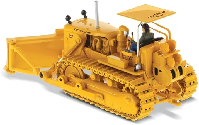 Diecast Masters 1:50 Caterpillar D7C Track-Type Tractor | Vintage Series Cat Trucks & Construction Equipment | 1:50 Scale Model Diecast Collectible Model 85577