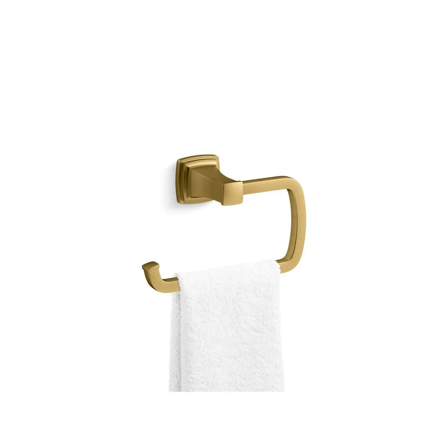 Kohler 27412-2MB RIFF-Towel Ring, Vibrant Brushed Moderne Brass