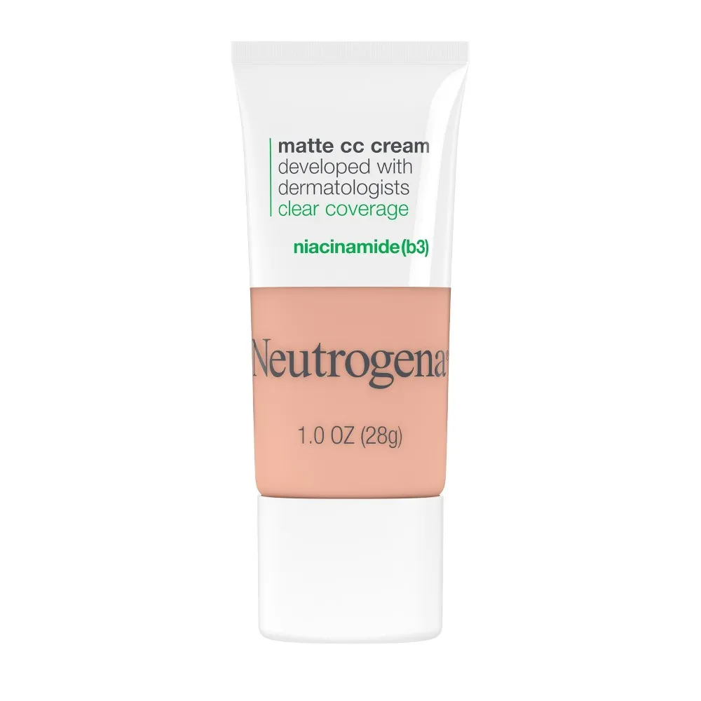 Neutrogena Clear Coverage CC Cream, Flawless Matte, Vanilla 3.0 - 1.0 oz