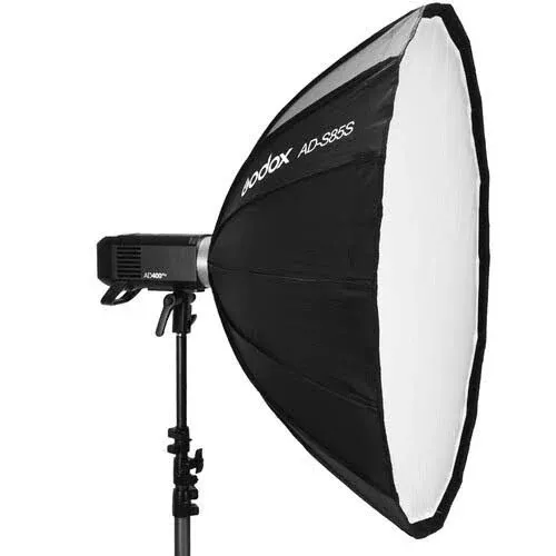 Godox Parabolic Softbox AD-S85S for ad400pro Silver, 33.5", Size Range Small 12 ...