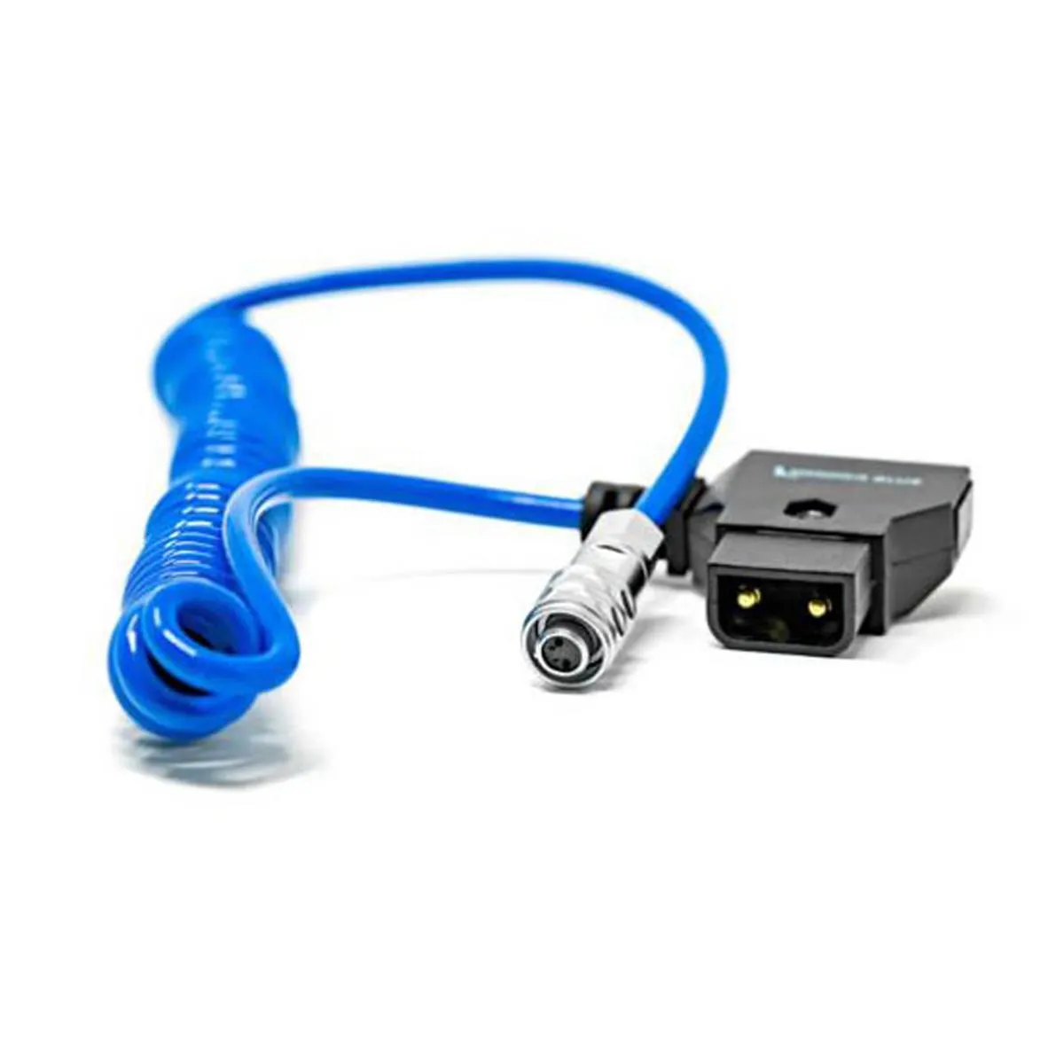 Kondor Blue Coiled D-Tap to 2-Pin Power Cable for BMPCC 6K/4K (Blue)