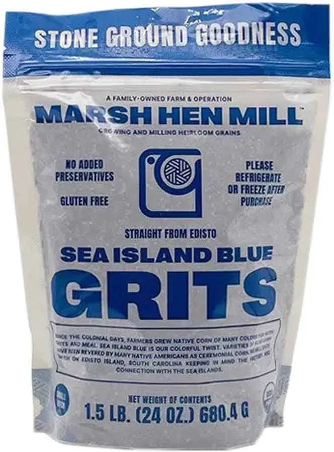 Marsh Hen Mill Grits, Sea Island Blue - 1.5 lb