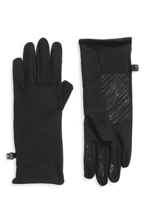 Icebreaker Quantum Touchscreen Compatible Merino Wool Gloves in Black at Nordstrom, Size X-Large