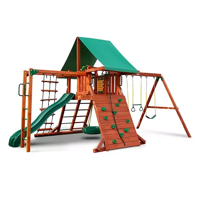 Red Ranger Wooden Playset with Monkey Bars & Playset Accessories		 - Sam's Club