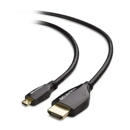 Gold Plated Micro HDMI to HDMI Cable for Laptop Notebook Tablet to HD UHD 4K TV