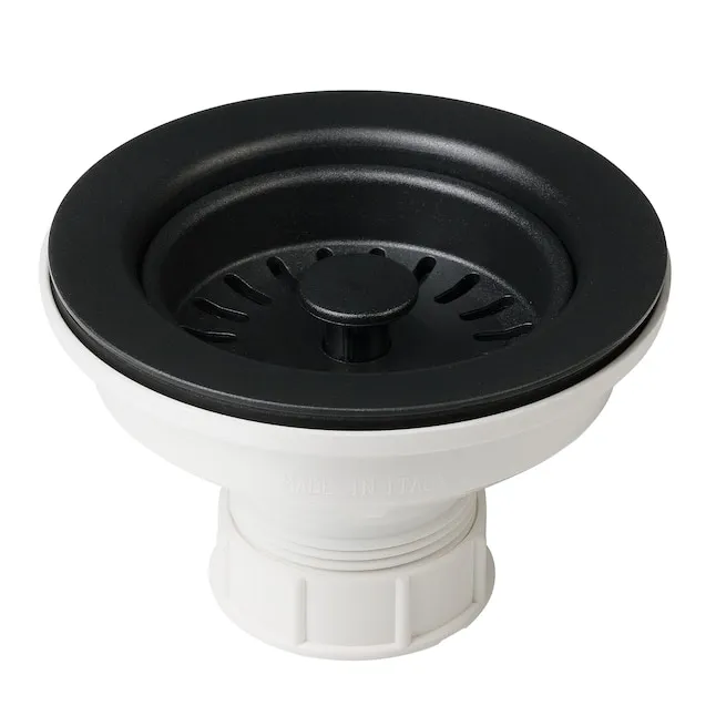 Kraus 3.5-in Black Plastic Rust Resistant Strainer