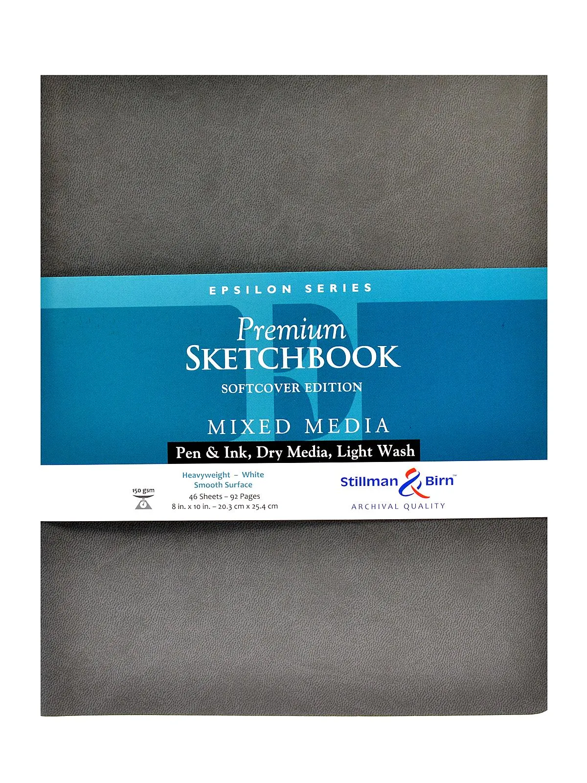 Epsilon Series Softcover Sketchbooks 8 in. x 10 in., portrait, 96 pages