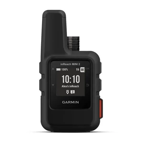 Garmin inReach Mini 2 Compact Satellite Communicator Black w 2 Cases Black/Khaki