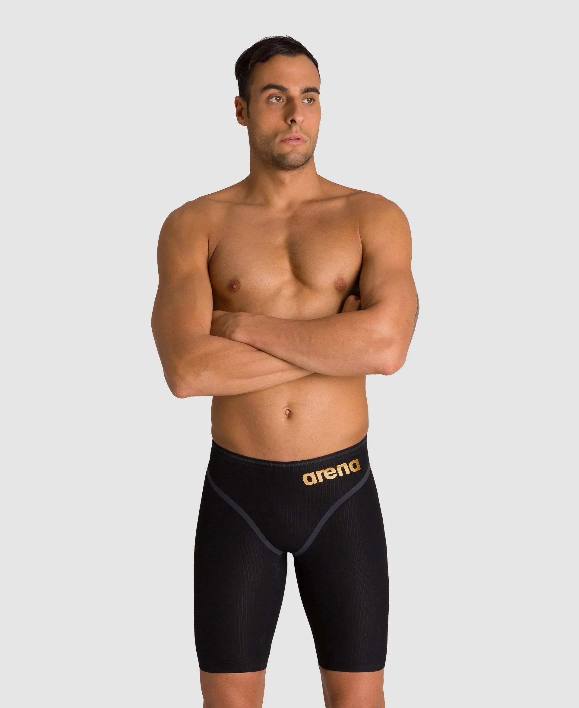 Arena Powerskin Carbon Core FX Jammer - Black / Gold