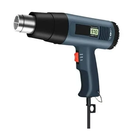 2500W Heat Gun Electric Hot Air Gun Dual Temperature Power Heater 4 Nozzles Tool