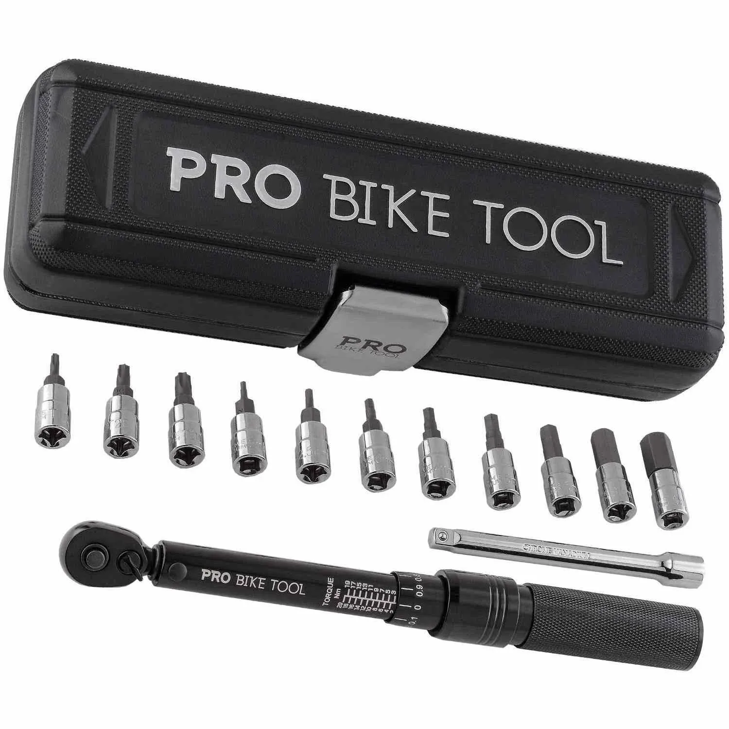 PRO BIKE TOOL 1/4 Inch Drive Click Bike Torque Wrench Set – 2 to 20 Nm