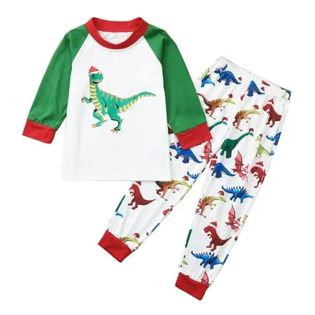 Gallfeel Family Matching Christmas Snowman Pajama Sets Cute Snowman Print Long Sleeve Parent-Child Outfit Home Wear Baby12(9-12)