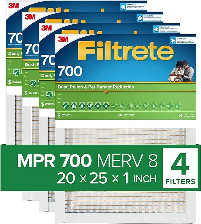 Filtrete AC Furnace Air Filter MERV 8 MPR 700 Tough on Pollen