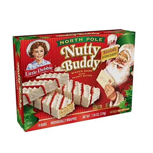 Little Debbie North Pole Nutty Bars - 7.38 oz box