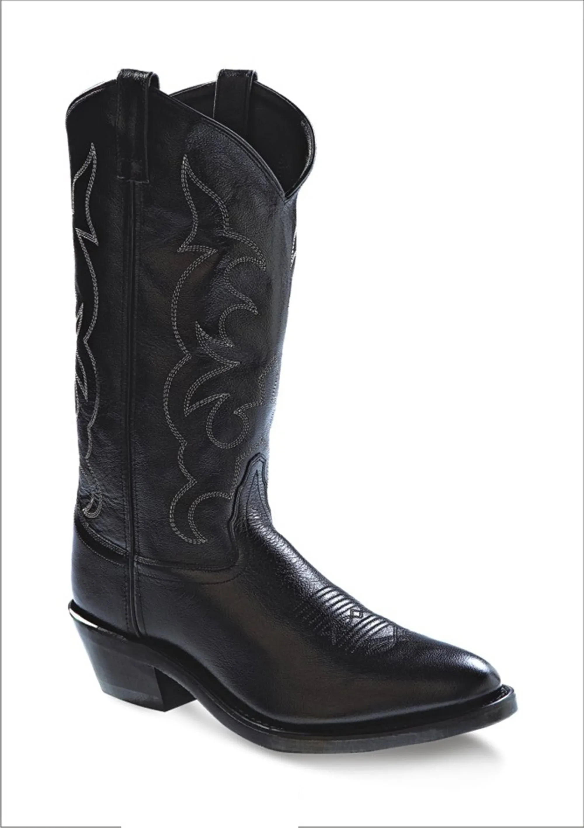 NEW - OLD WEST Men&#039;s &#039;TBM3010&#039; Black COWBOY BOOTS - 7.5