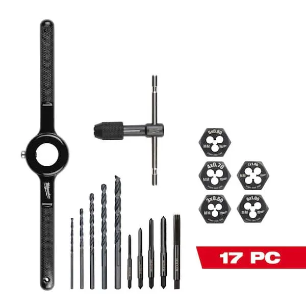 Metric Tap and Die Set (17-Piece)