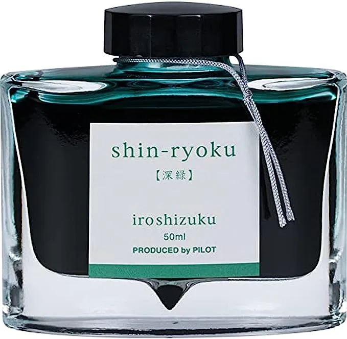 PILOT Iroshizuku Bottled Fountain Pen Ink Shin-Ryoku Forest Green 50ml