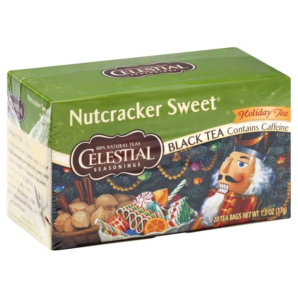 Celestial Seasonings NUTCRACKER SWEET BLACK TEA Brand New Sealed Box! ?\u200d??