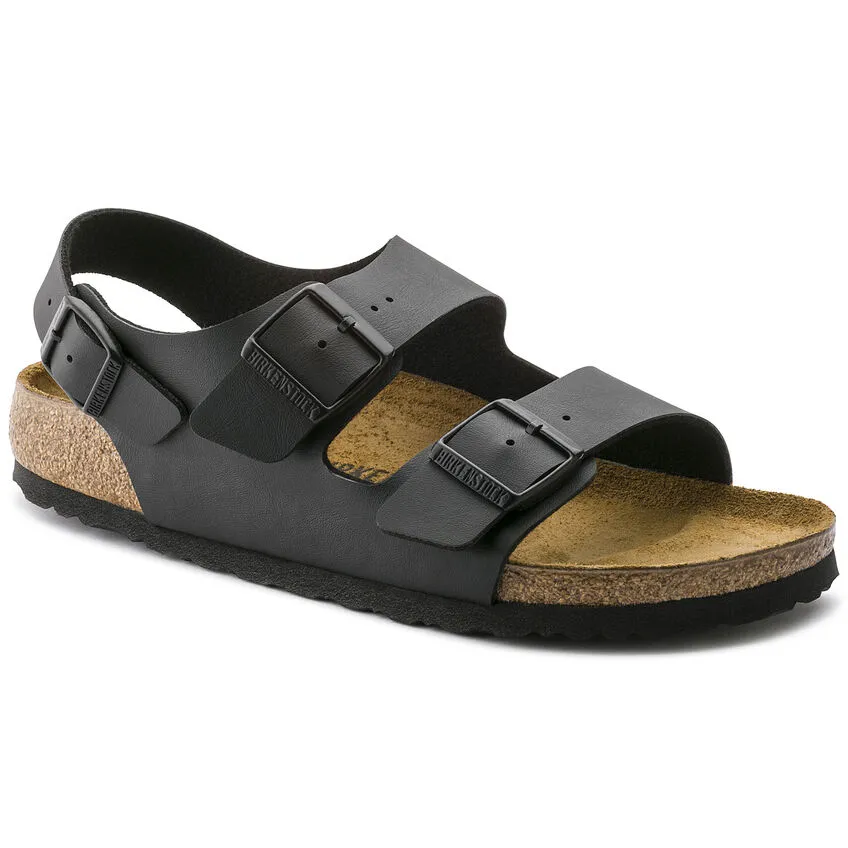 Birkenstock Milano Sandals Birko-Flor Regular - Black - Birko-Flor (46 M EU)