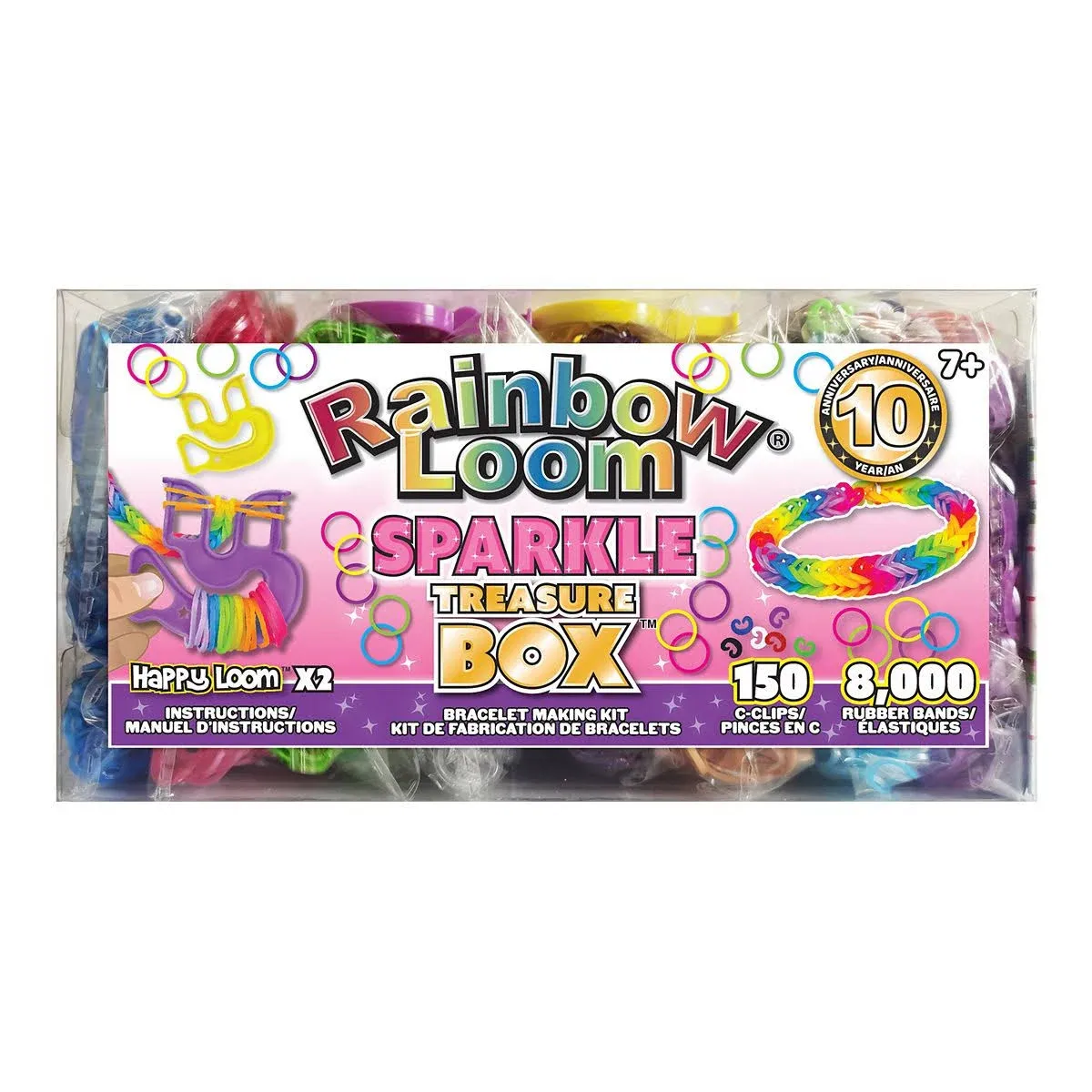 Rainbow Loom Sparkles Treasure Box Bracelet Making Kit, Multi