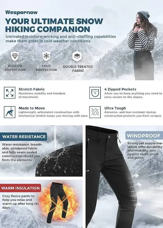 Women's Snow Ski Hiking Pants 03