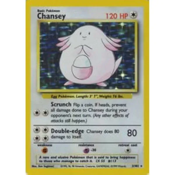 Pokemon Chansey Base Set Holo