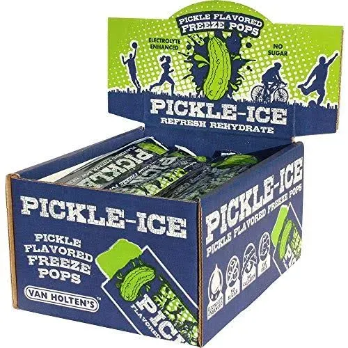 1x Pack Van Holten&#039;s Pickle-Ice Flavor Freezer Juice Pops | 24 Per Pack | 2oz