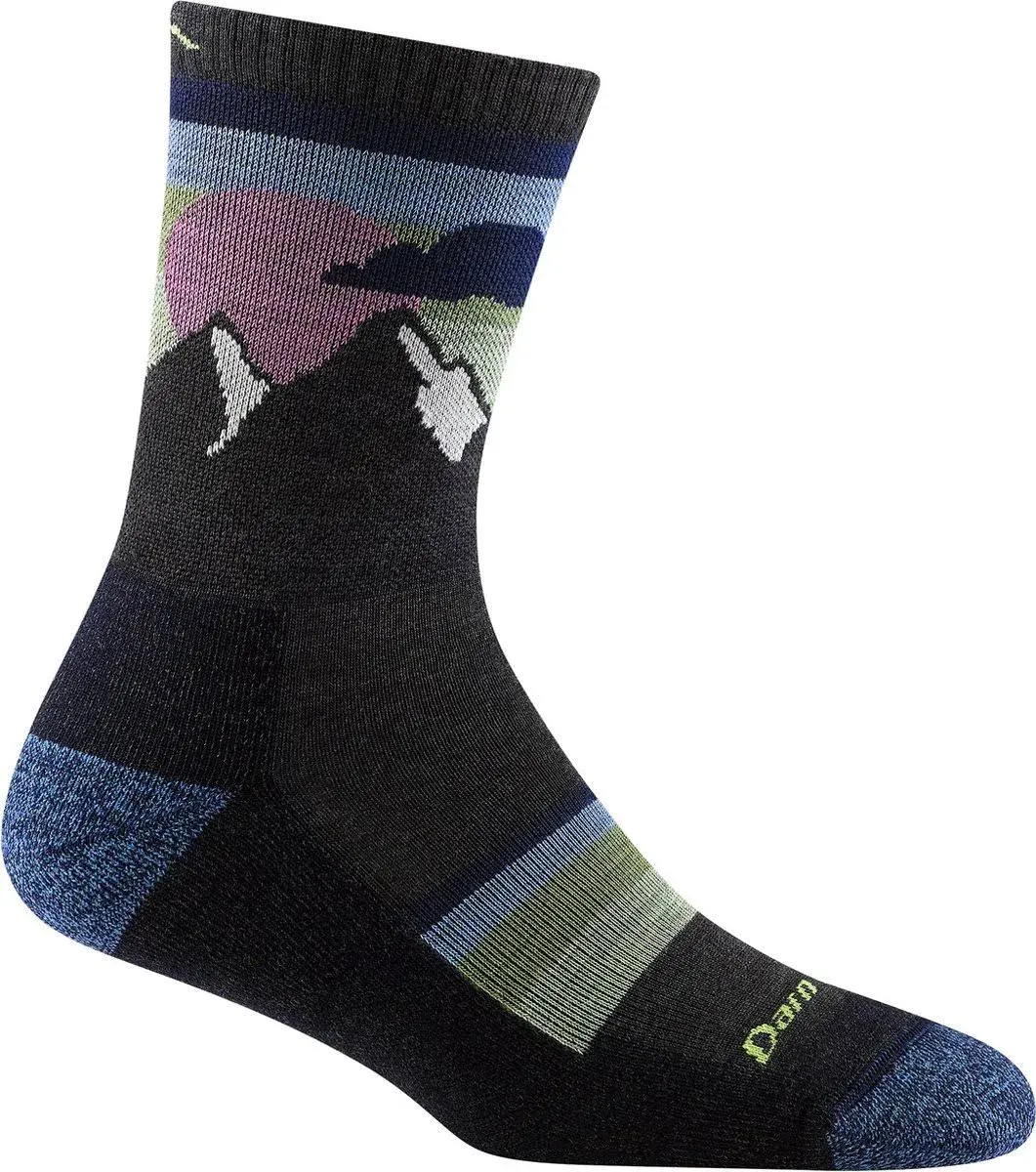 DARN TOUGH HIKE TREK SUNSET LEDGE MICRO CREW SOCKS 5005 WOMEN&#039;S LARGE 10-11.5