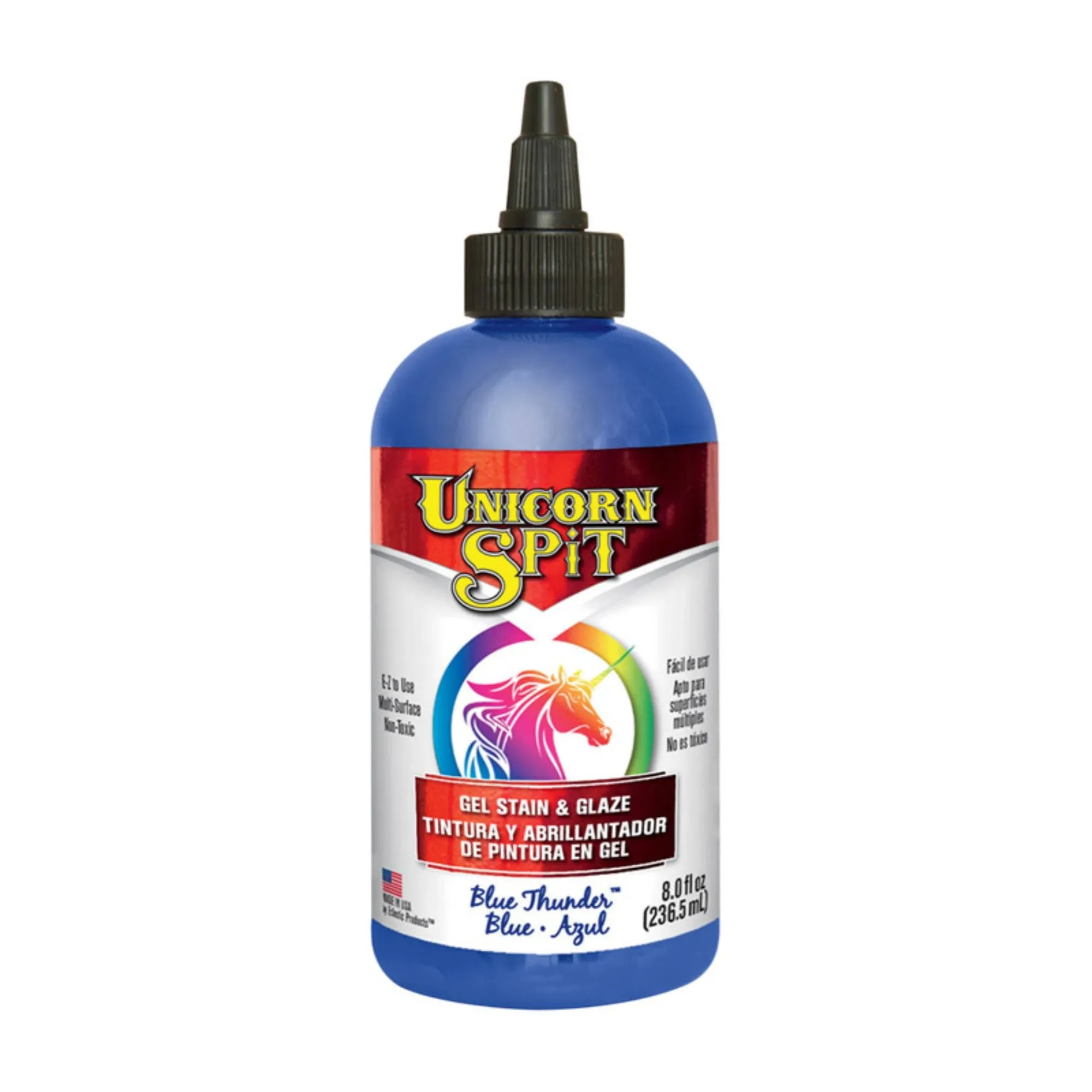 Unicorn SPiT 5771008 Gel Stain and Glaze, Blue Thunder 8.0 FL OZ Bottle