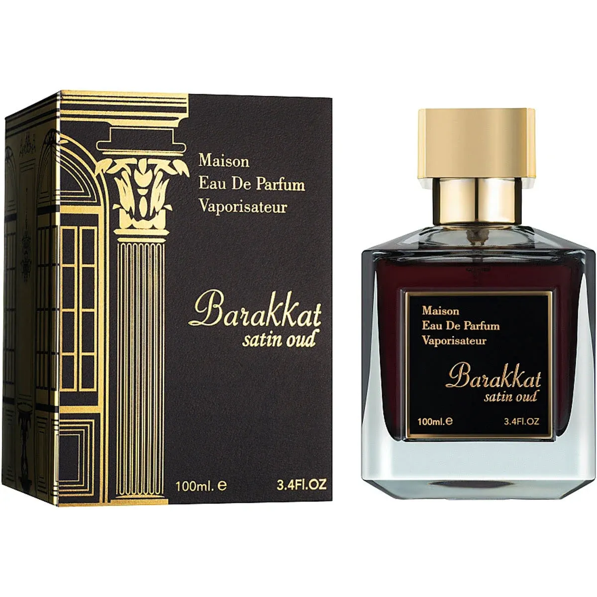 Fragrance World Unisex Barakkat Satin Oud EDP Spray 3.4 oz