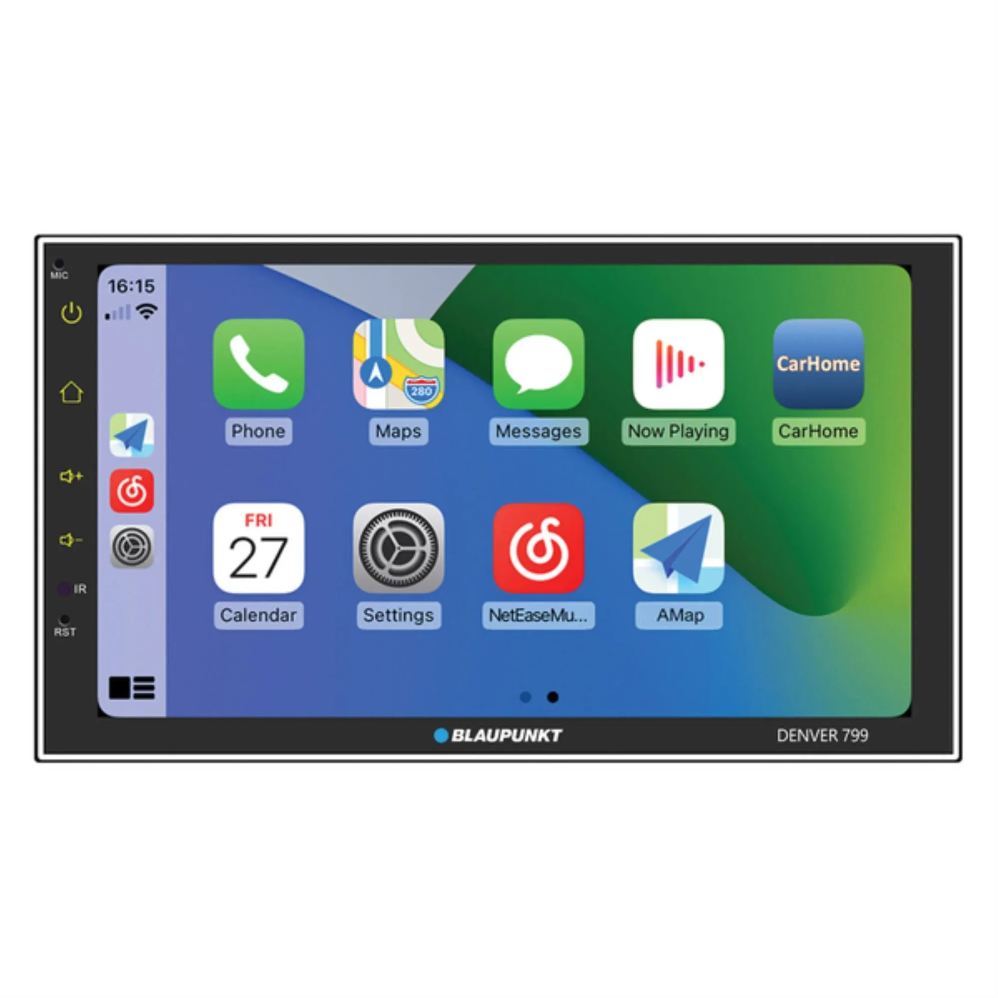 Blaupunkt Denver799wl 7-In. Double-DIN Digital Media Receiver with Bluetooth ...