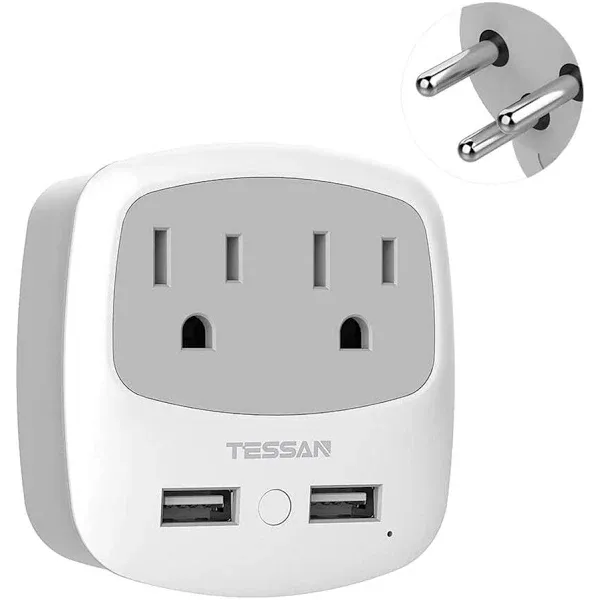 TESSAN Travel Plug Adapter for Italy