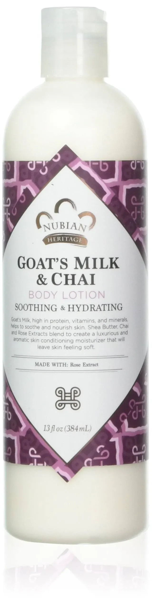 Nubian Heritage Body Lotion, Goat's Milk & Chai, Soothing & Hydrating - 13 fl oz