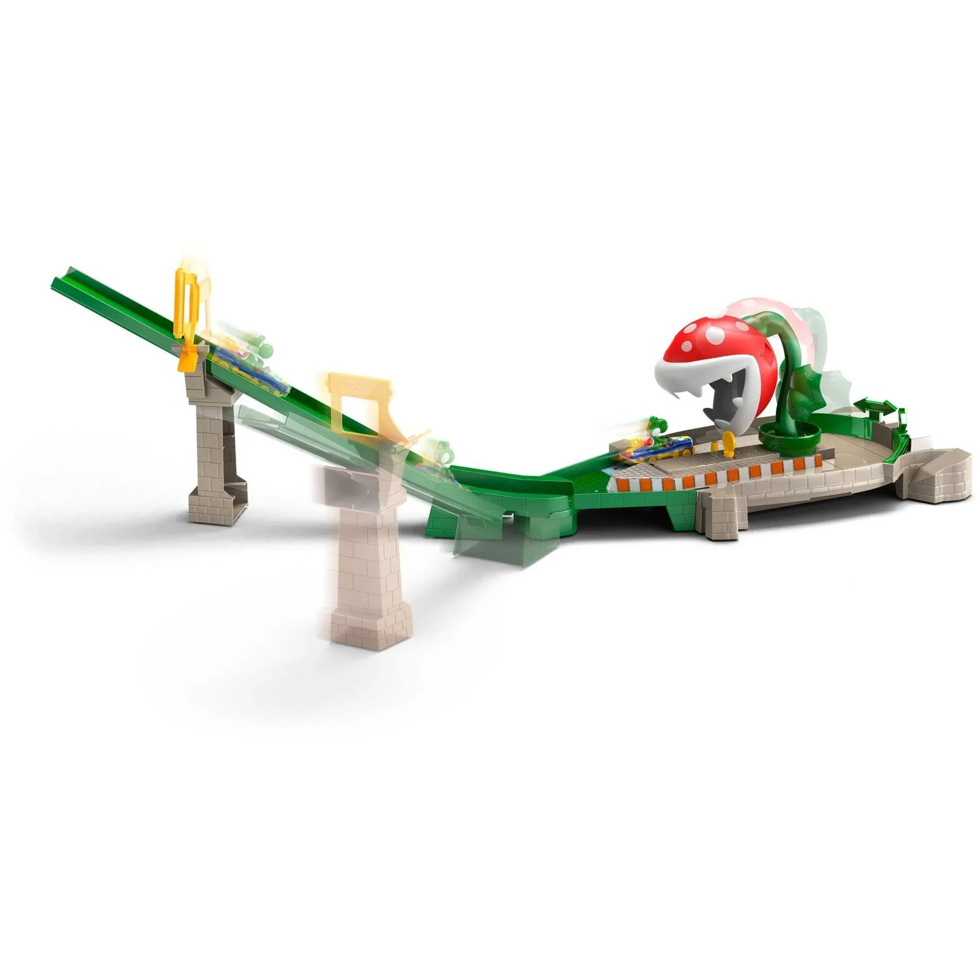 Hot Wheels Mario Kart Piranha Plant Slide Track Set