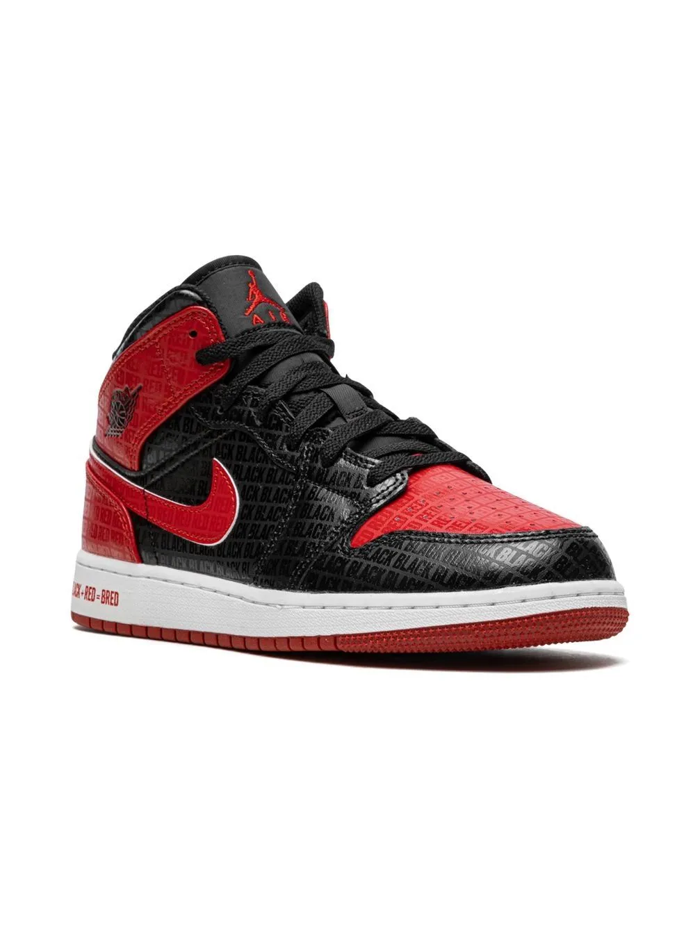 Air Jordan Kids 1 Mid GS Bred 2022