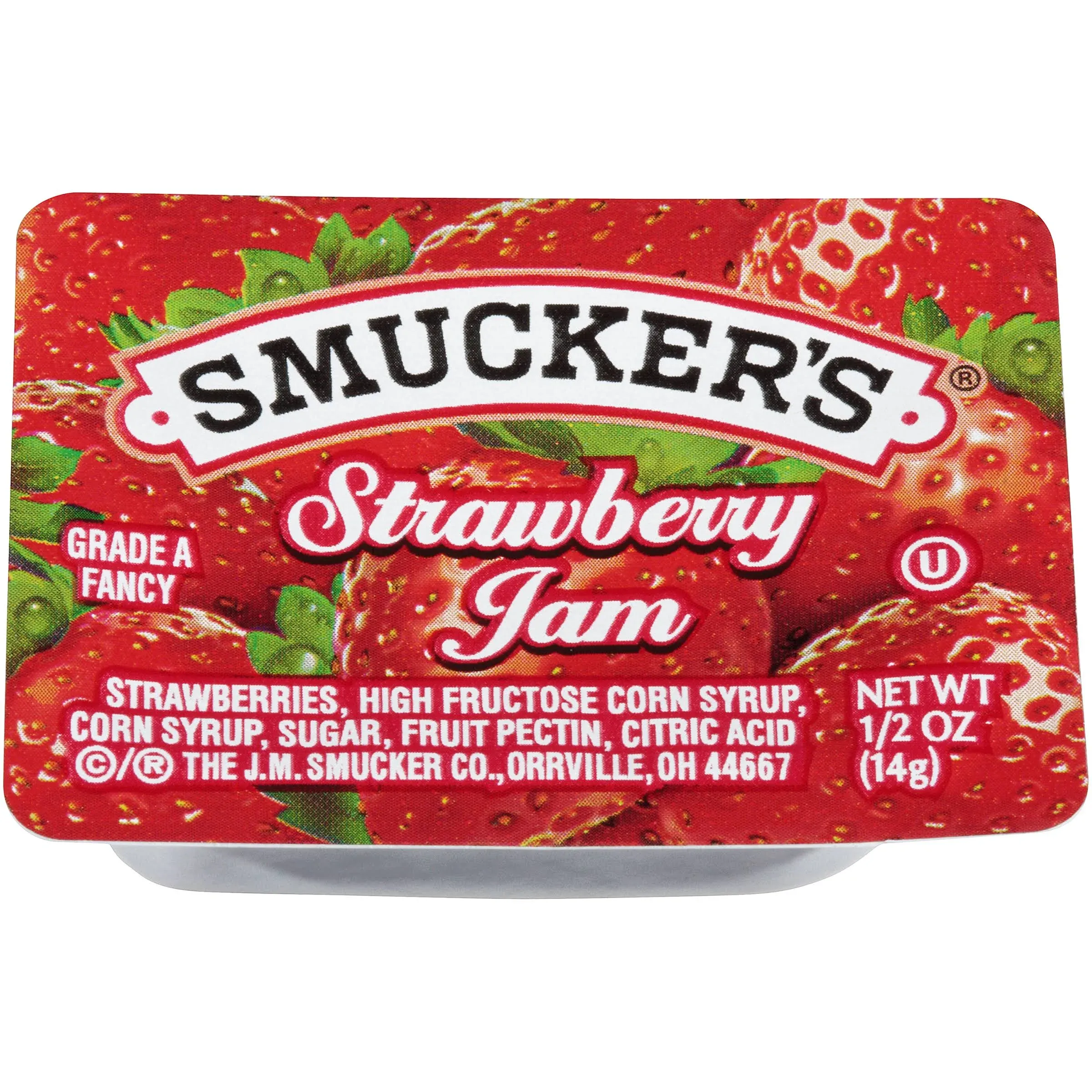 Smucker's Strawberry Jam, 0.5 Ounce (Pack of 200)